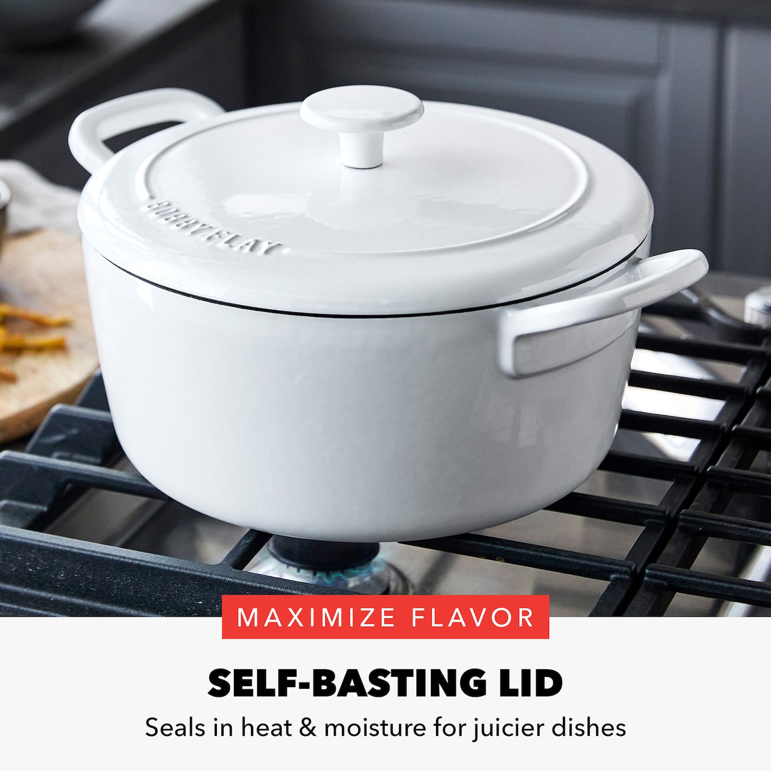 Bobby Flay By GreenPan Dutch Oven - Thumbnail 2
