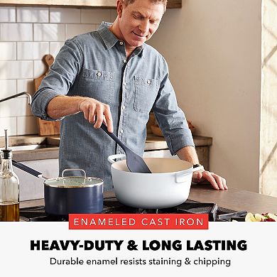 Bobby Flay By GreenPan 5.5QT Enameled Cast Iron Dutch Oven