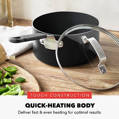 Bobby Flay by GreenPan Professional Grade Ceramic Nonstick 2.53QT Saucepan with Lid
