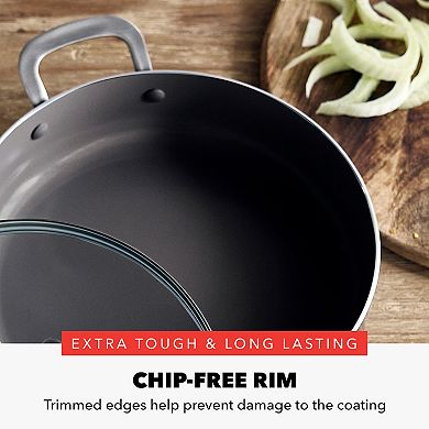 Bobby Flay by GreenPan Professional Grade Ceramic Nonstick 4.5QT Saute Pan with Lid