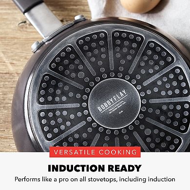 Bobby Flay by GreenPan Professional Grade Ceramic Nonstick 4.5QT Saute Pan with Lid