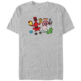 Big & Tall Marvel Deadpool & Wolverine Avengers Things Graphic Tee