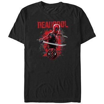 Big & Tall Marvel Deadpool Action Poster Graphic Tee