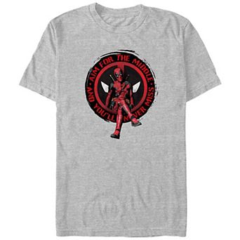 Big & Tall Marvel Deadpool Aim For The Middle Graphic Tee