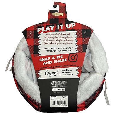 Meow Plaid Cat Tunnel