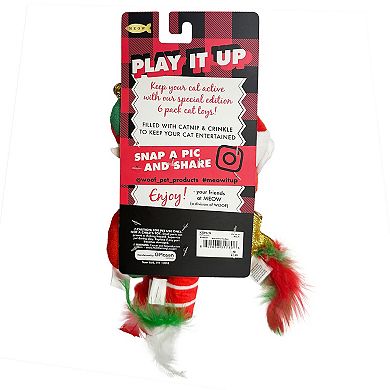 Meow Christmas 6 pc Cat Toy Set