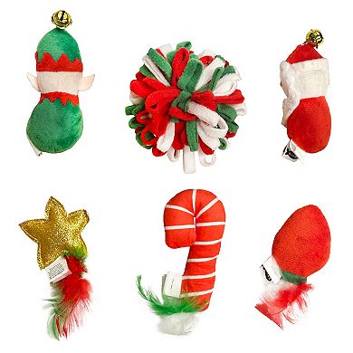 Meow Christmas 6 pc Cat Toy Set
