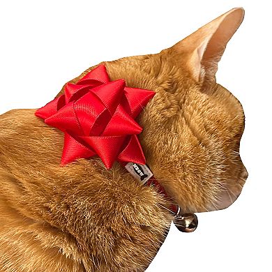 Meow Puff Bow Cat Collar