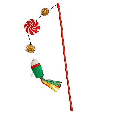 Meow Peppermint Catnip Teaser Wand Cat Toy