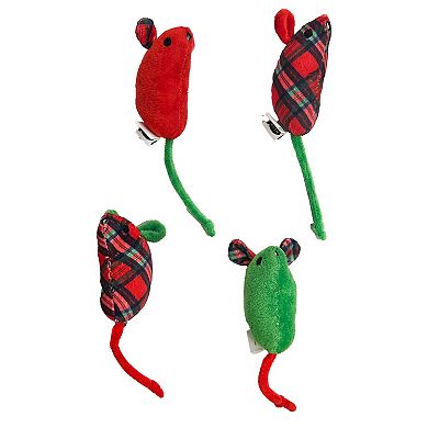 Meow Holiday Mice Cat Toy 4-pk.