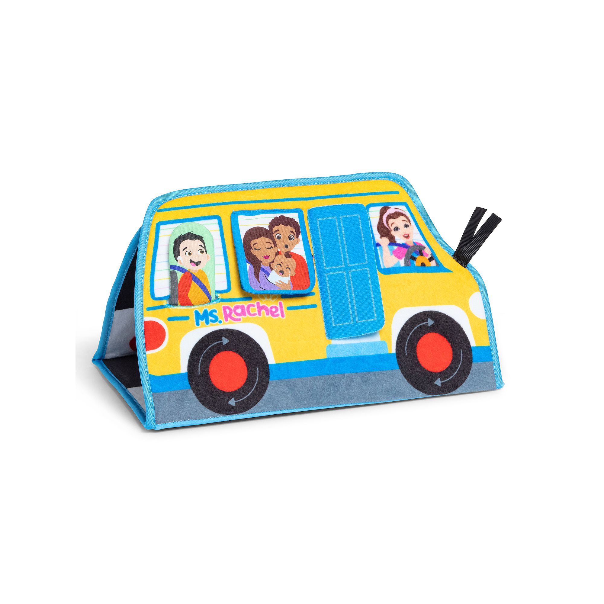 Spin Master Ms. Rachel Tummy Time Activity Bus Play Mat with Baby Mirror & 