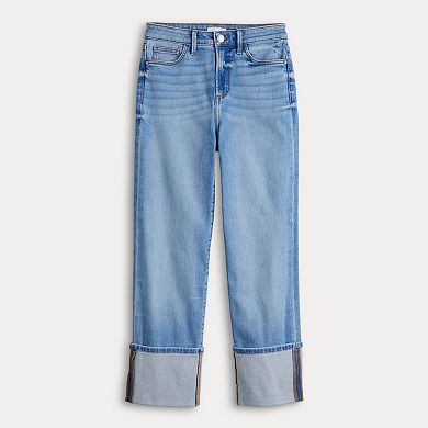Women's LC Lauren Conrad High Rise Folded Cuff Jeans