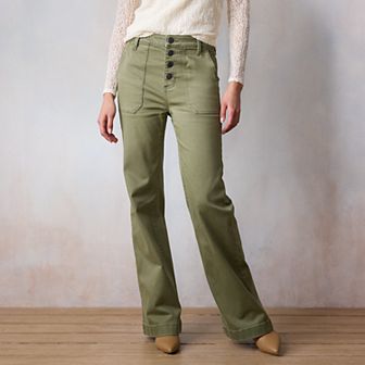 Women's LC Lauren Conrad Super High Rise Utility Denim Trousers