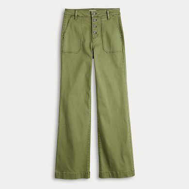 Women's LC Lauren Conrad Super High Rise Utility Denim Trousers