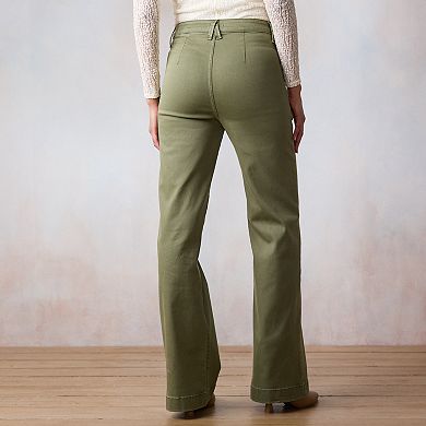 Women's LC Lauren Conrad Super High Rise Utility Denim Trousers