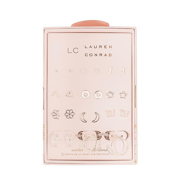 LC Lauren Conrad Openwork Whimsy 12 Pair Earring Set - None