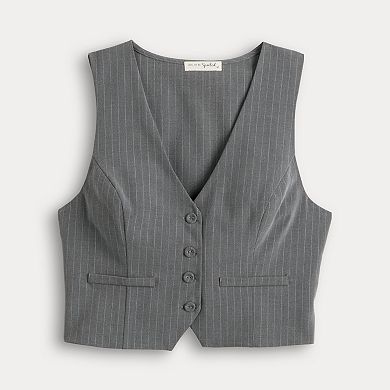 Juniors' Live To Be Spoiled Polished Vest