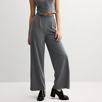 Juniors' Live To Be Spoiled Polished Trouser Pants