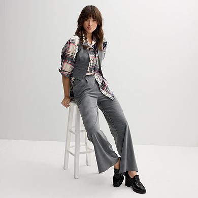 Juniors' Live To Be Spoiled Polished Trouser Pants