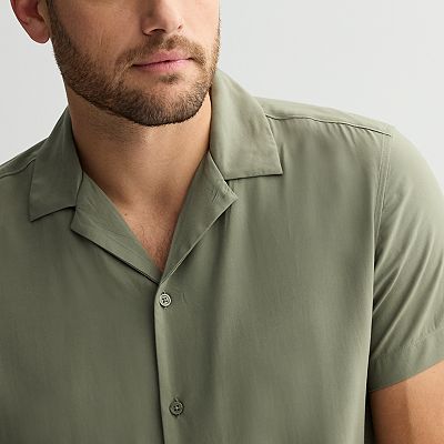 Men's Apt. 9 Short Sleeve Rayon Camp Collar Shirt