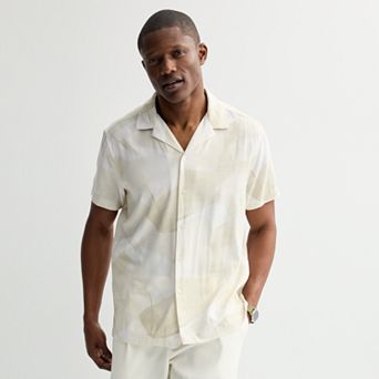 Men's Apt. 9 Short Sleeve Rayon Camp Collar Shirt