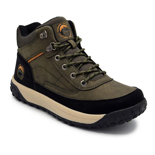 POLAR RANGE MEN\'S LUNDAR BOOTS. DARK OLIVE. SIZE 10 US, EUR 44. NEW WITH BOX. Hudson Green Olive Suede Lug Cap Toe Boots main image 2