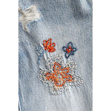Girls 4-12 NEXT Embroidered Flower Jeans
