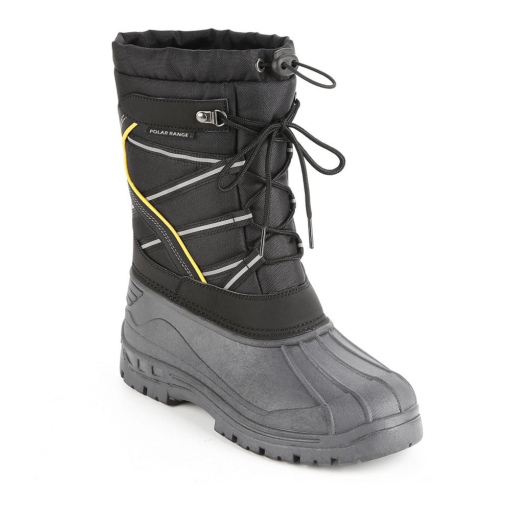 Polar Armor Men\'s Snow Boots 9 Grey Medium Amazon.com | POLAR Mens Snow Waterproof Duck Hiking Bean  main image 2