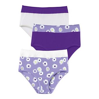 Comfort Choice Plus Size Full Coverage Stretch Cotton Color Block Brief 3-Pack