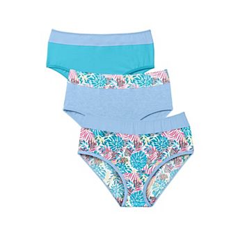 Comfort Choice Plus Size Full Coverage Stretch Cotton Color Block Brief 3-Pack