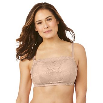 Comfort Choice Women's Plus Size Lace Wireless Cami Bra