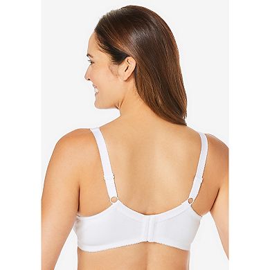 Comfort Choice Women's Plus Size 3-pack Cotton Wireless Bra