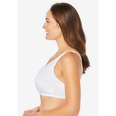 Comfort Choice Women's Plus Size 3-pack Cotton Wireless Bra