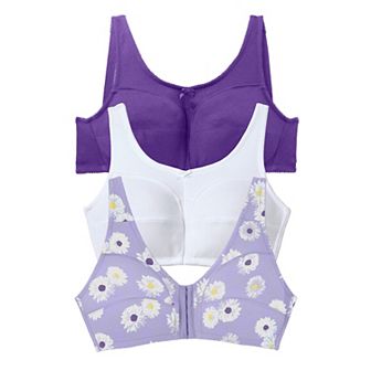 Comfort Choice Women's Plus Size 3-pack Cotton Wireless Bra