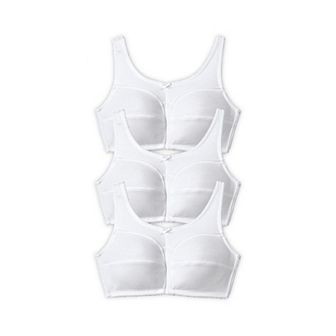 Comfort Choice Women's Plus Size 3-pack Cotton Wireless Bra