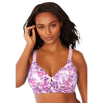 Comfort Choice Women's Plus Size Back-Smoothing Wireless T-Shirt Bra
