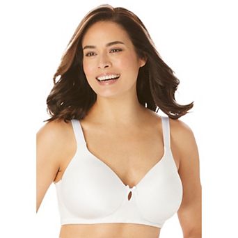 Comfort Choice Women's Plus Size Back-smoothing Wireless T-shirt Bra