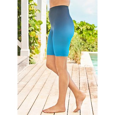 Swim 365 Women's Plus Size High-Waist Full-Coverage Swim Bike Short