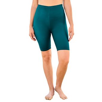 Swim 365 Women's Plus Size High-Waist Full-Coverage Swim Bike Short