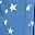 Blue Chambray Stars