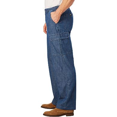 KingSize Men's Big & Tall Knockarounds Full-Elastic Waist Cargo Pants