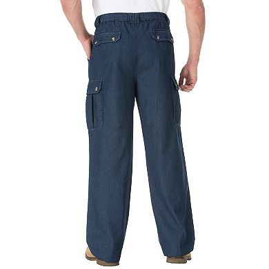 Kingsize Men's Big & Tall Knockarounds Full-elastic Waist Cargo Pants