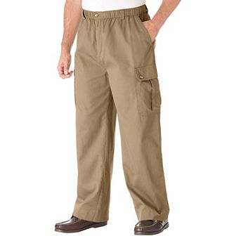 KingSize Men's Big & Tall Knockarounds Full-Elastic Waist Cargo Pants