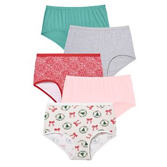 Comfort Choice Plus Size Full Coverage Stretch Cotton Brief 5-Pack
