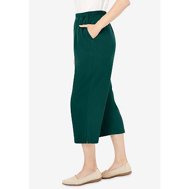 Woman Within Plus Size Petite 7-Day Knit Capri