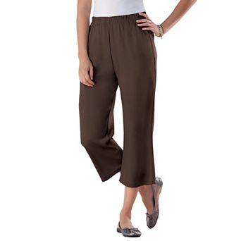 Woman Within Plus Size Petite 7-Day Knit Capri