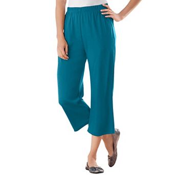 Woman Within Plus Size Petite 7-Day Knit Capri