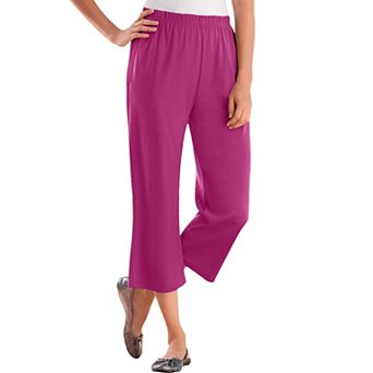Woman Within Plus Size Petite 7-Day Knit Capri