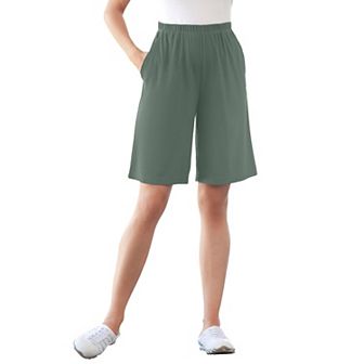 Woman Within Plus Size 7-Day Knit Short