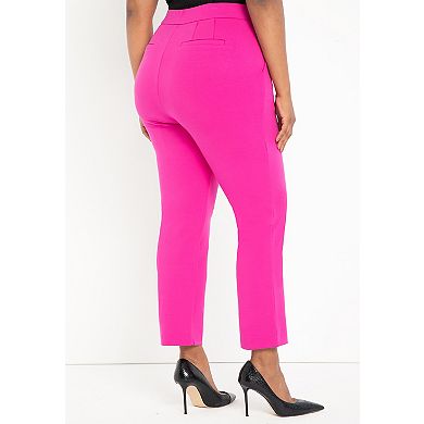 ELOQUII Women's Plus Size Petite The Ultimate Stretch Slim Leg Pant